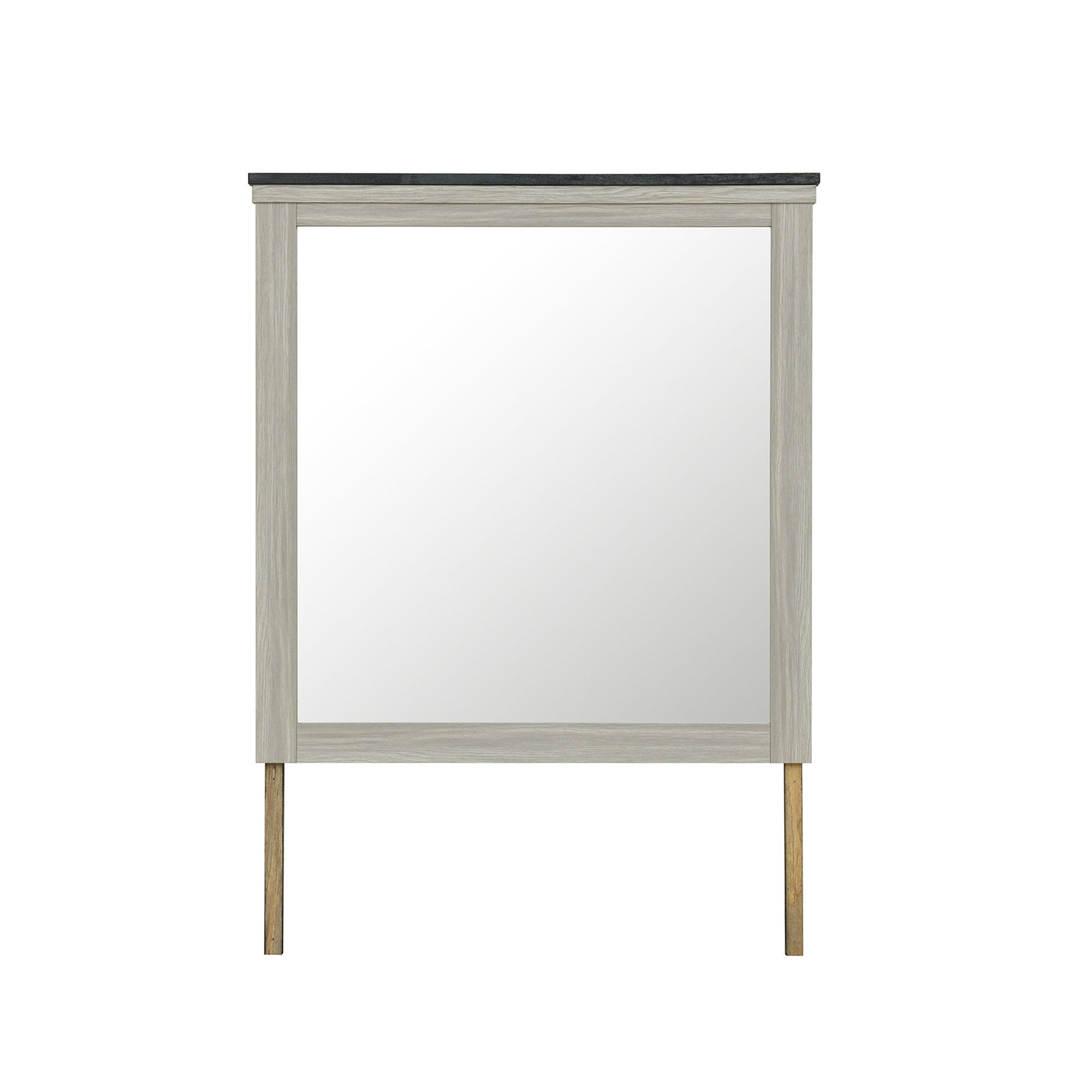 Augusta - Mirror With Sleek Frame, Large Scale Mirror For Dresser - Beige Brown
