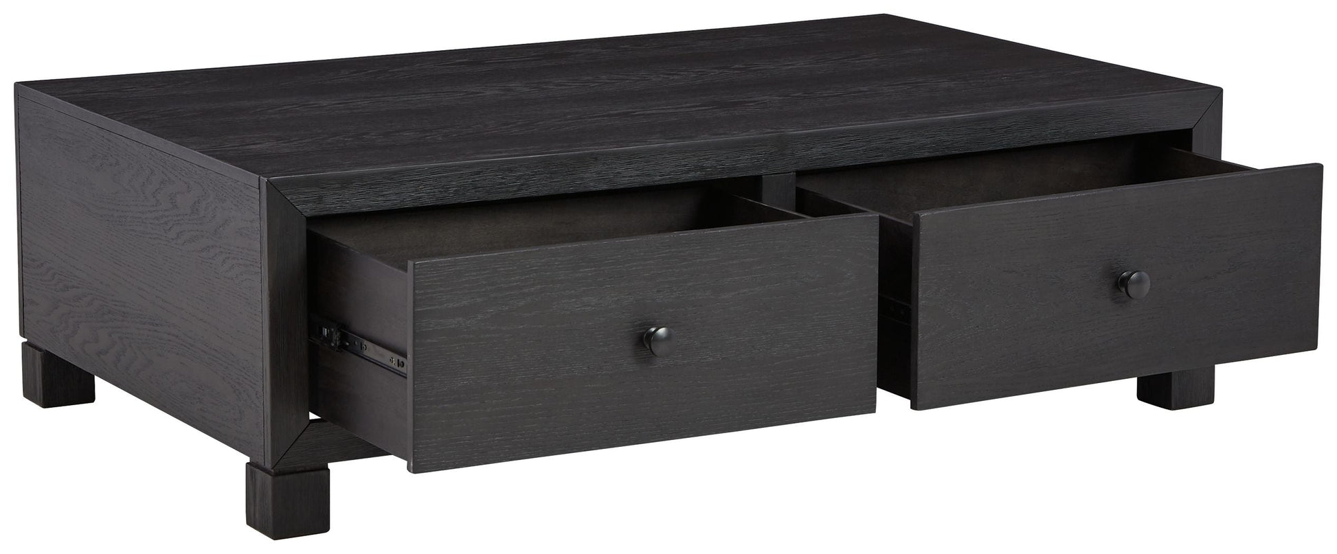 Signature Design by Ashley® Foyland - Black - Cocktail Table With Storage | Meri Furniture