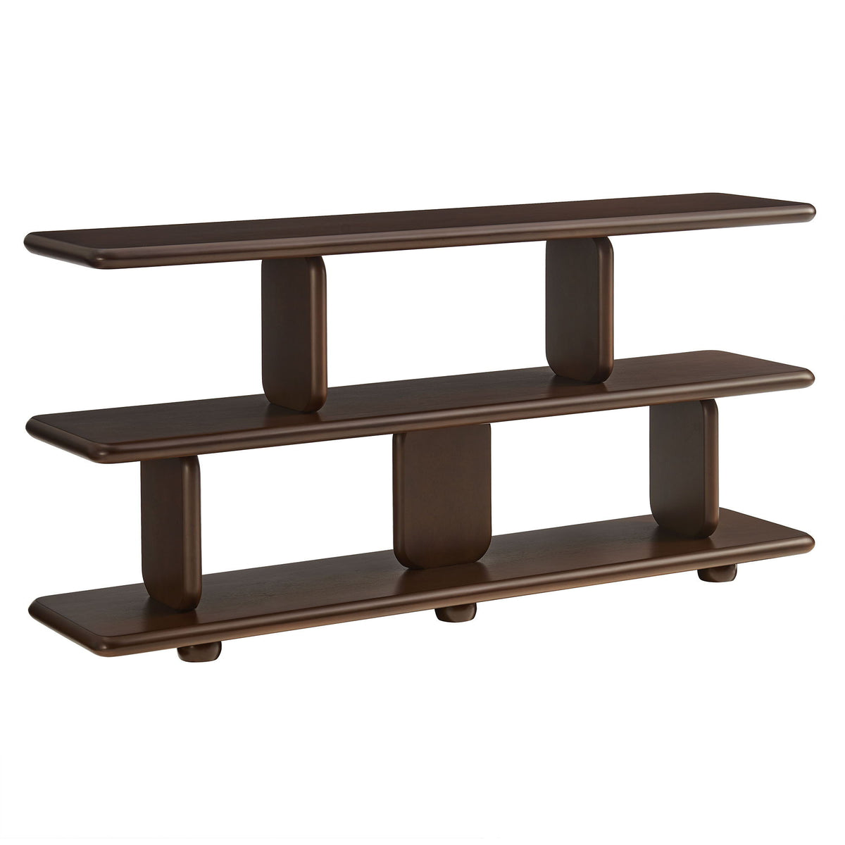 Lyle Sculptural 2-Tier Bookshelf by Modway