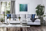 Ornella - Sectional - Light Gray / Blue