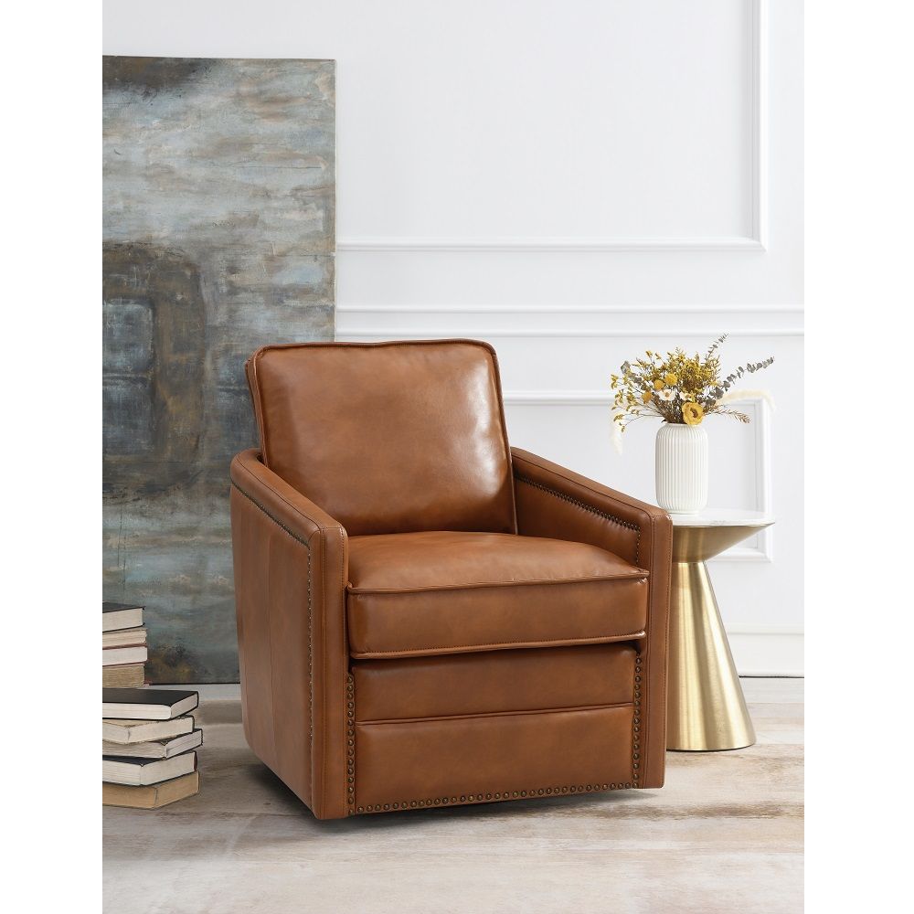 ACME Seat Construction: Pocket Coil Loose Seat & Back Cushion Swivel Seat Removable Cushion & Back Cover KD Cack Foam Density: D28 | Meri Furniture