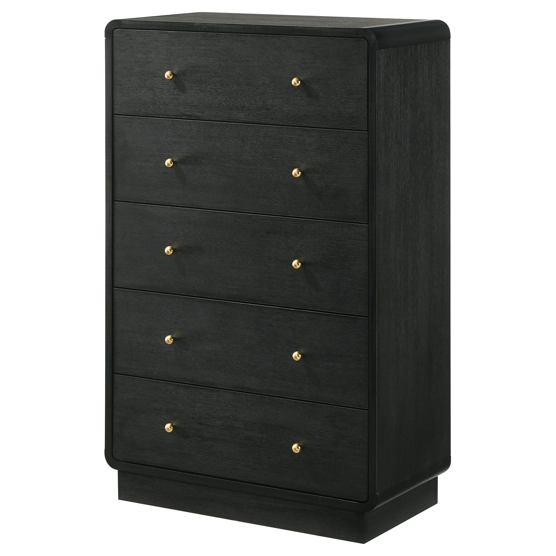 Coaster Fine Furniture Cavelle - 5-Drawer Chest Of Drawers - Black | Meri Furniture