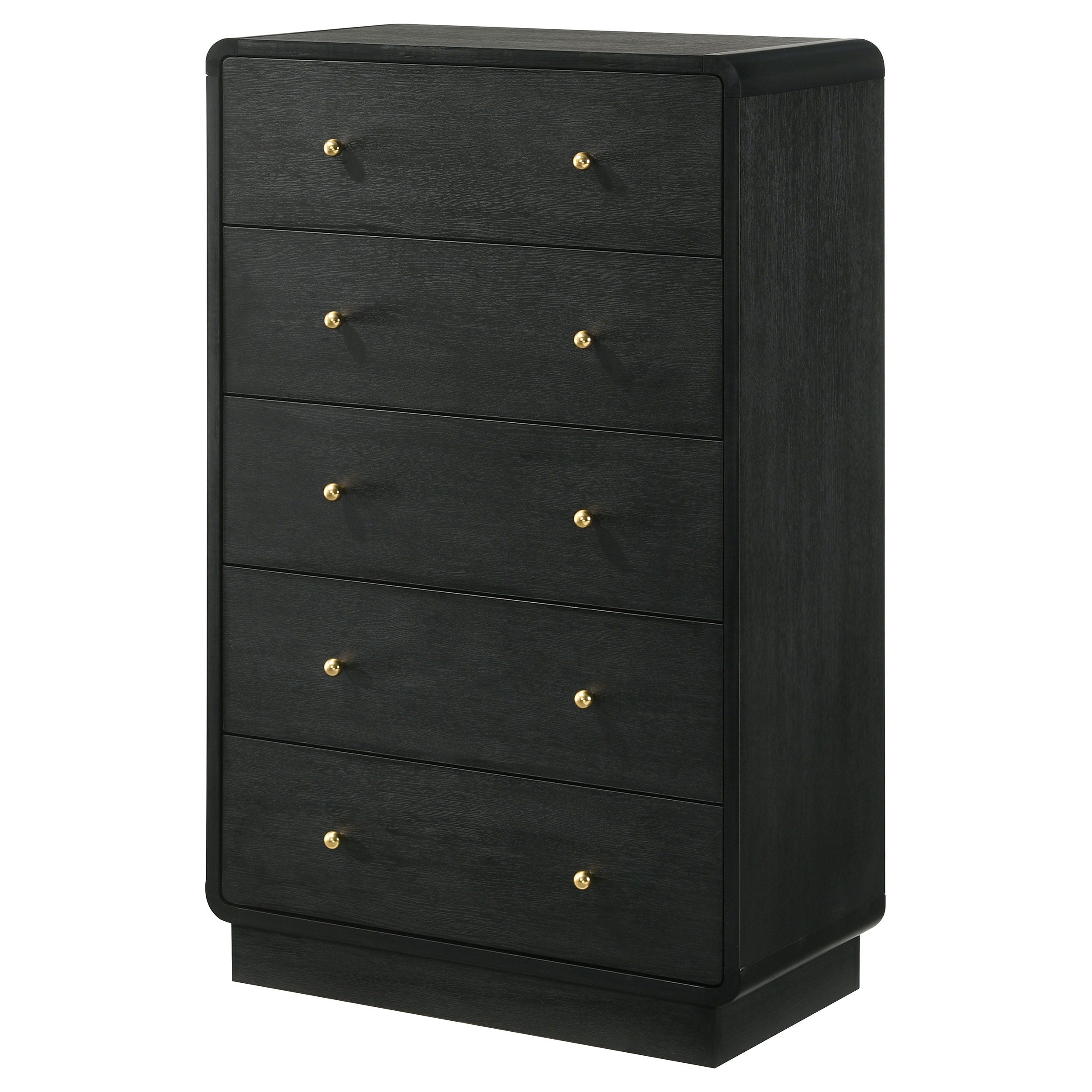 Coaster Fine Furniture Cavelle - 5-Drawer Chest Of Drawers - Black | Meri Furniture