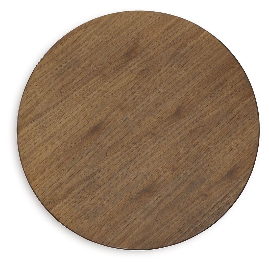 Signature Design by Ashley® Landocken - Brown / Blue - Round Dining Room Table | Meri Furniture