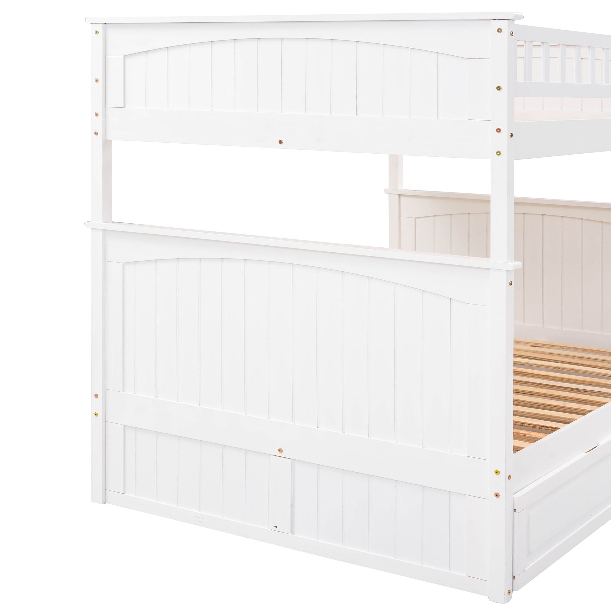 Bunk Bed With Twin Size Trundle, Guardrails