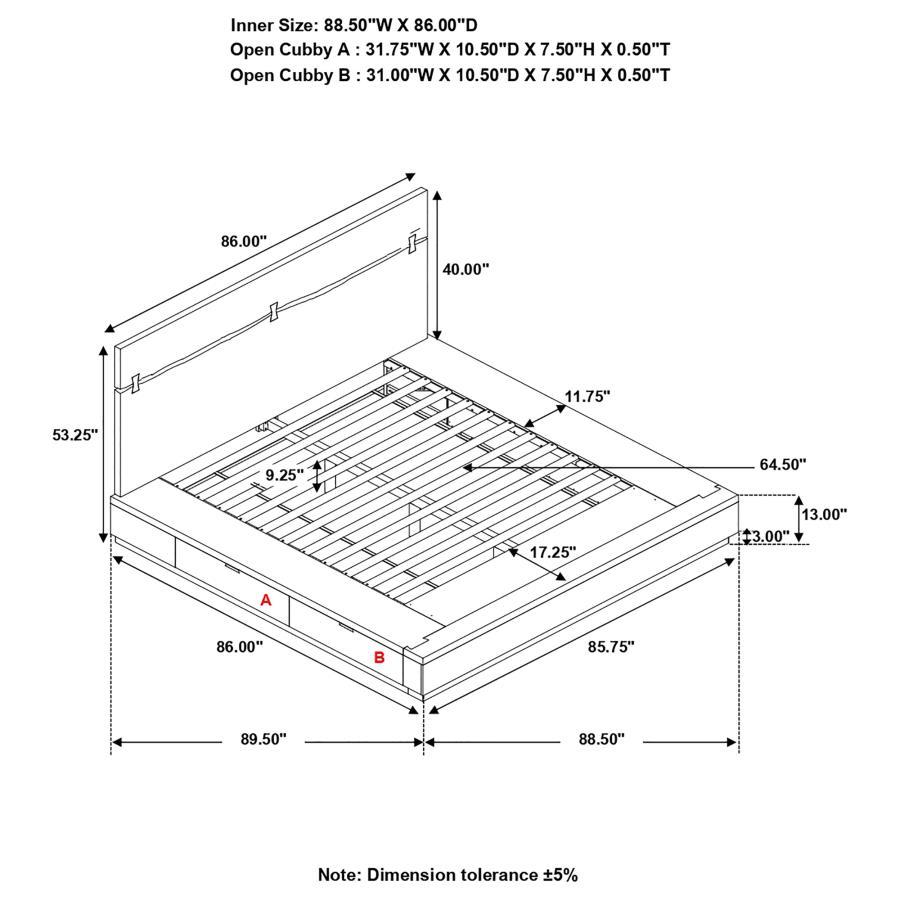 Coaster Fine Furniture Winslow - Wood Storage Panel Bed | Meri Furniture