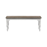 Magnolia Manor - Dining Bench - White