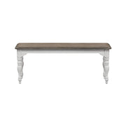 Liberty Furniture Magnolia Manor - Dining Bench - White | Meri Furniture