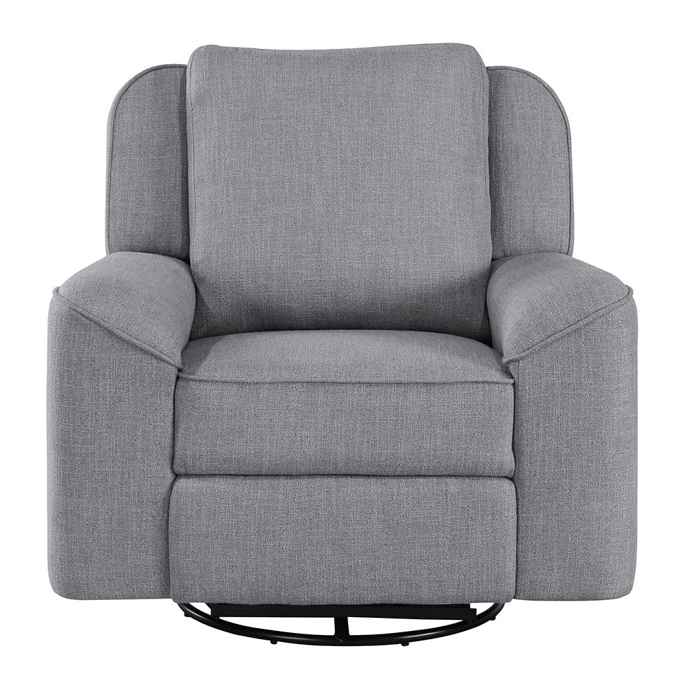 ACME Destiny - Glider Recliner With Swivel - Gray Linen | Meri Furniture