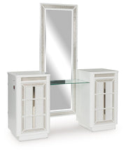 Signature Design by Ashley® Chalanna - White - Vanity With Mirror | Meri Furniture