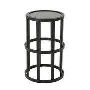 Outdoor Powder Coated Side Table - Gray