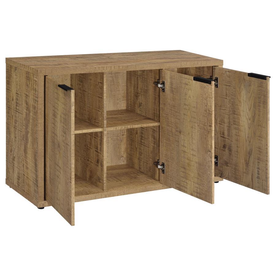 Coaster Fine Furniture Pepita - 3 Door Engineered Wood Accent Cabinet - Mango Brown | Meri Furniture