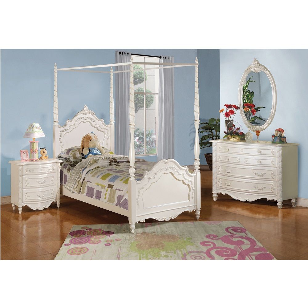 ACME Pearl - Canopy Bed | Meri Furniture