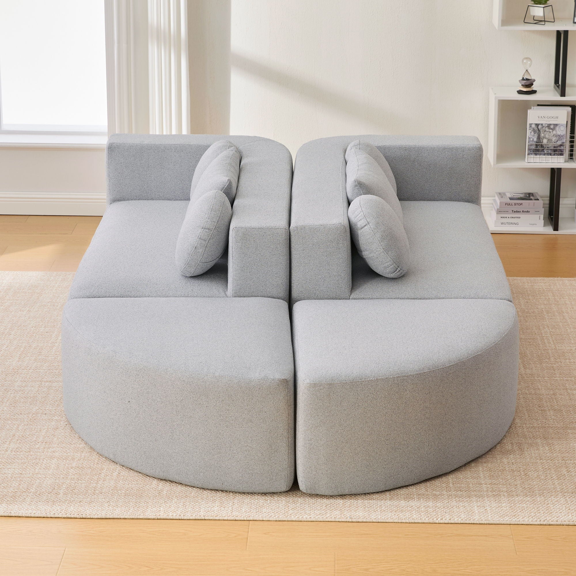 Boneless - Couch Modular Sectional Sofa With Deep Seating And Curved Design