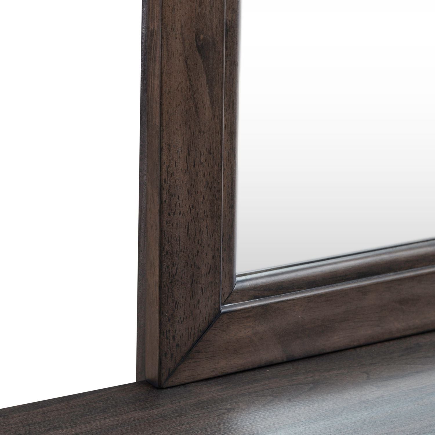 Modern Edge - Dresser & Mirror - Brown