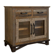 International Furniture Direct Loft Brown - Server - Two Tone Gray / Brown | Meri Furniture