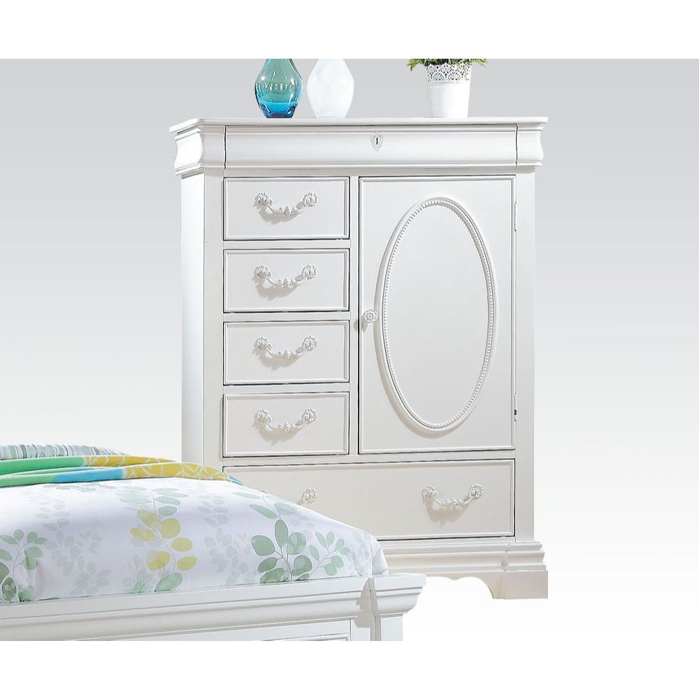 ACME Estrella - Chest - White | Meri Furniture