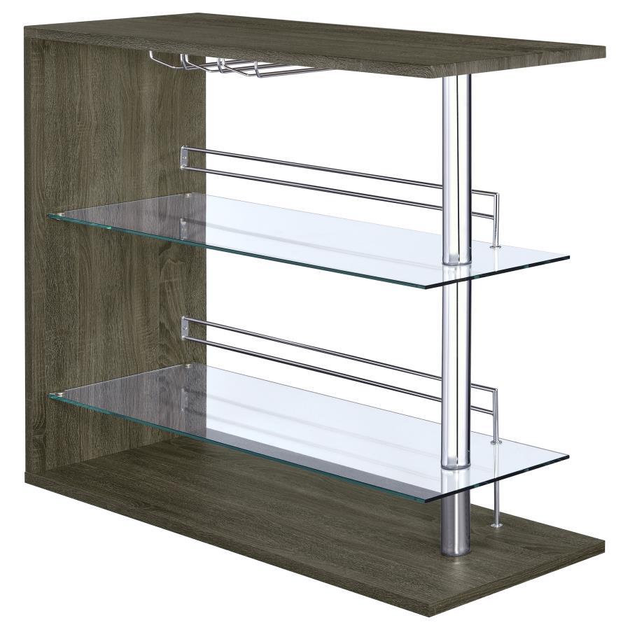 Coaster Fine Furniture Prescott - Rectangular 2-Shelf Bar Unit | Meri Furniture