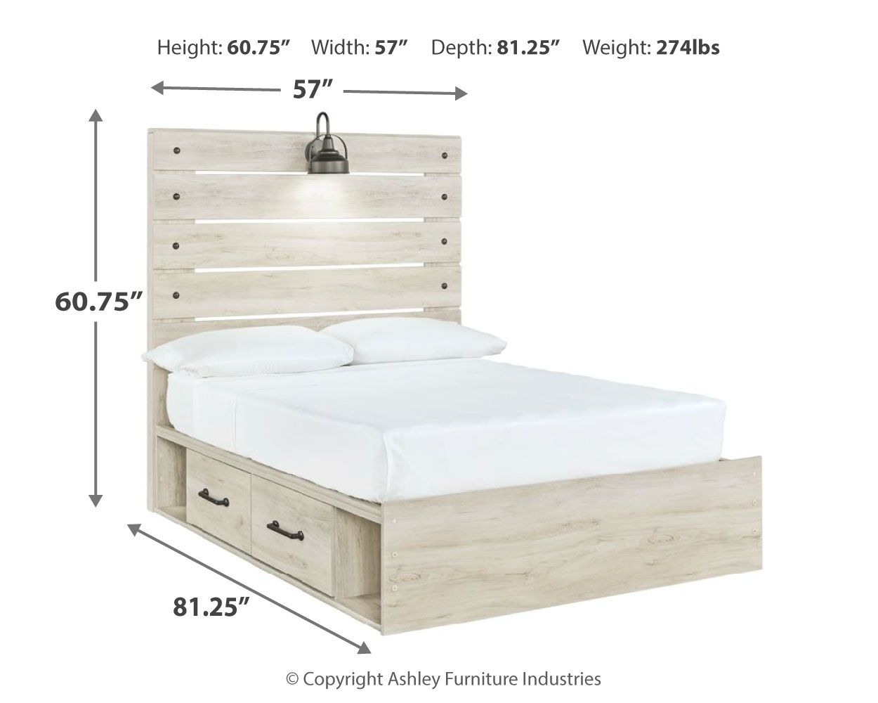 Signature Design by Ashley® Cambeck - Panel Bed | Meri Furniture