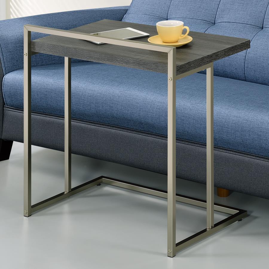 Coaster Fine Furniture Dani - Rectangular C-Shaped Sofa Side Table | Meri Furniture