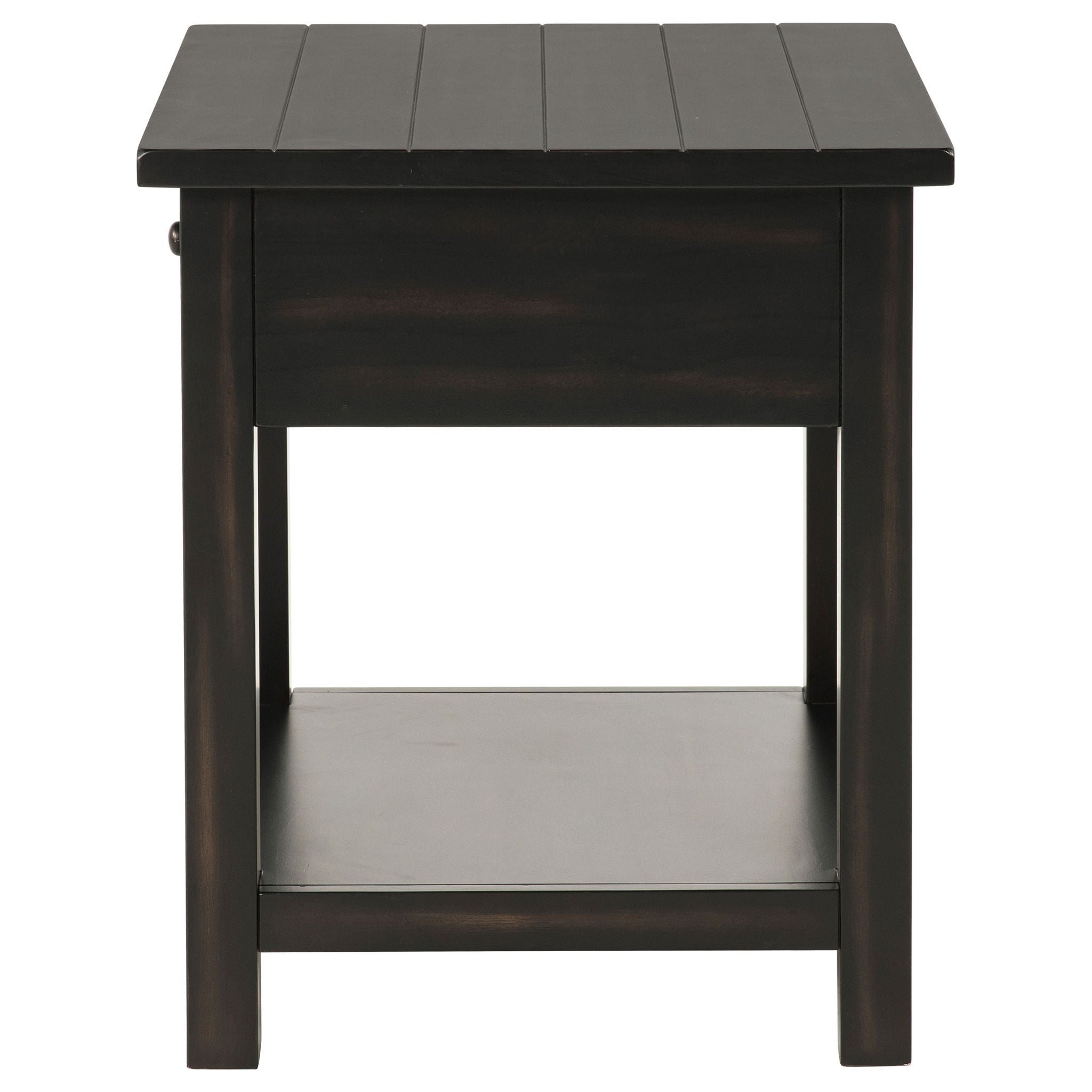 Castleton - 1 Drawer Wood End Table With Shelf
