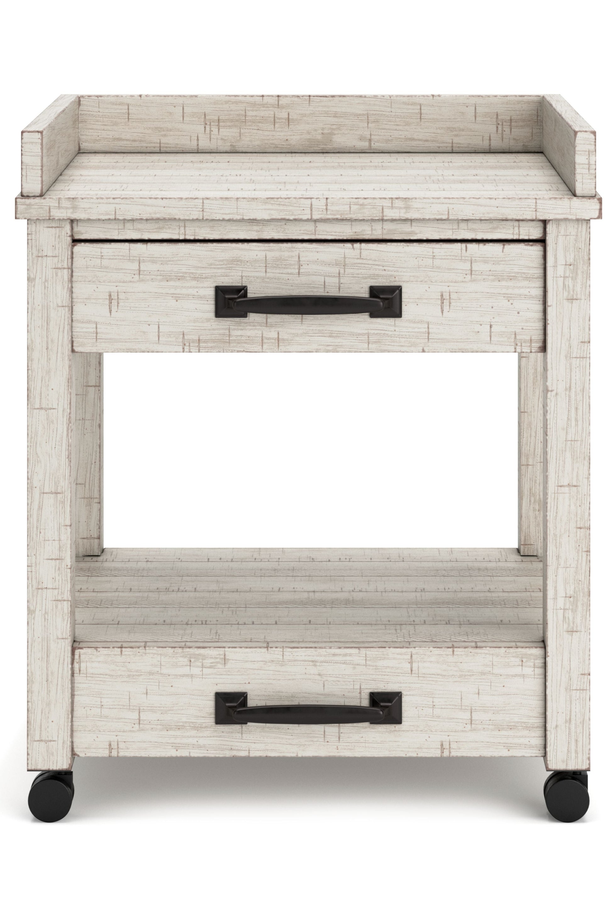 Ashley Furniture Carynhurst - Whitewash - Printer Stand | Meri Furniture