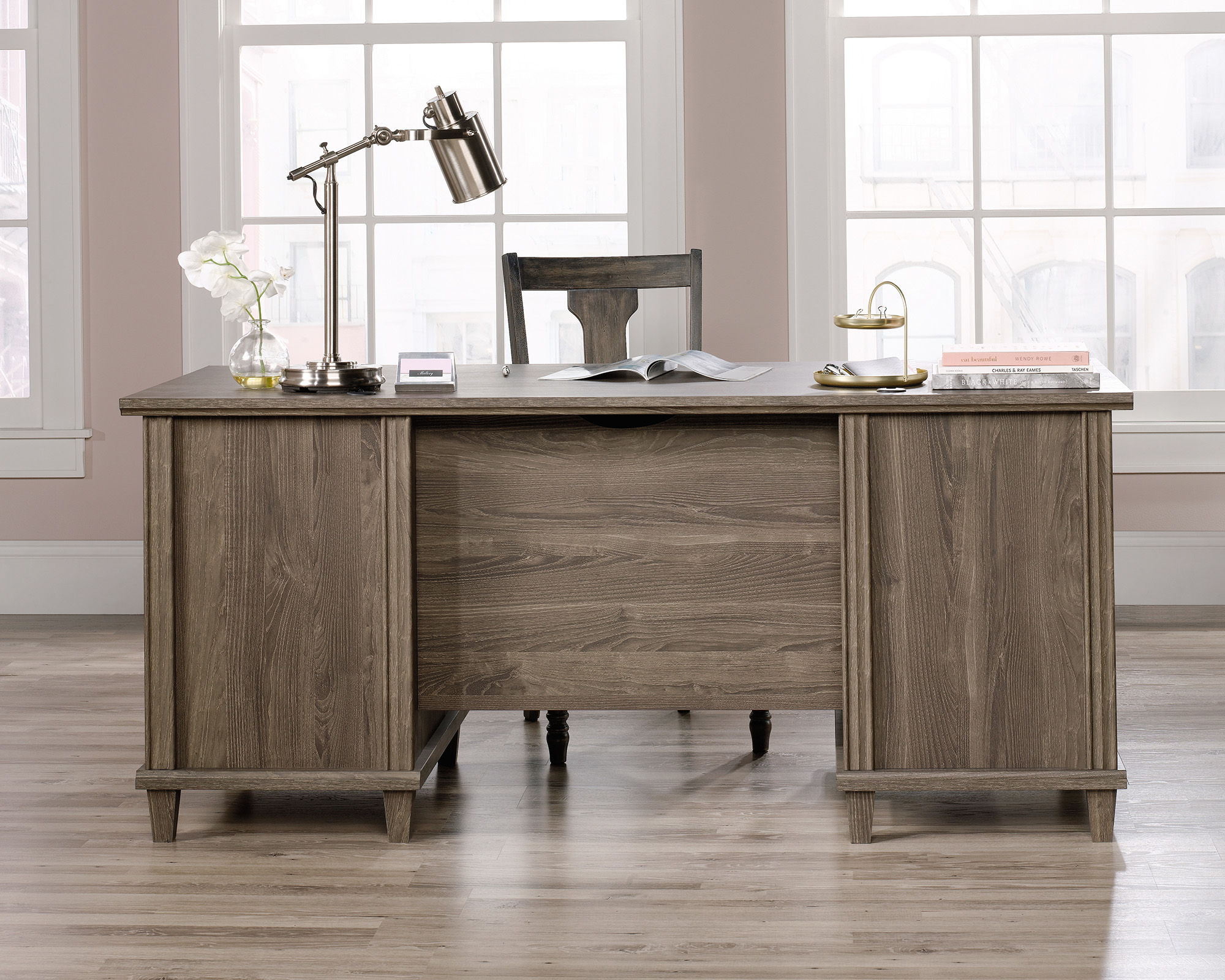Hammond Executive Desk Emery Oak
