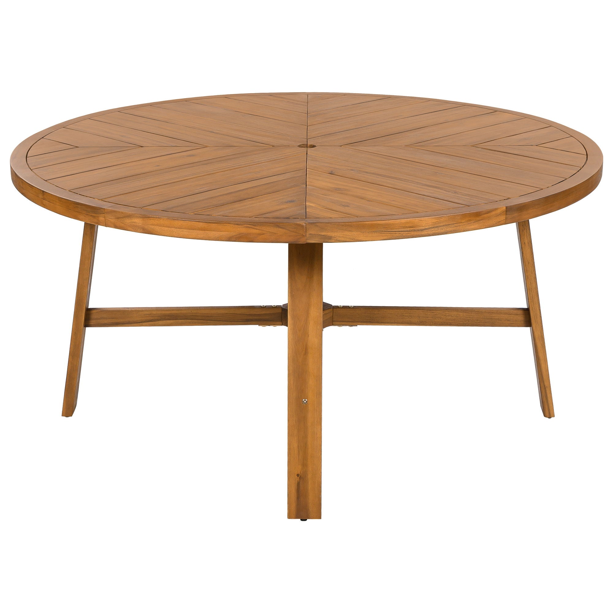 5 Piece Outdoor Patio Dining Set With 4 Armchairs And Table - Beige