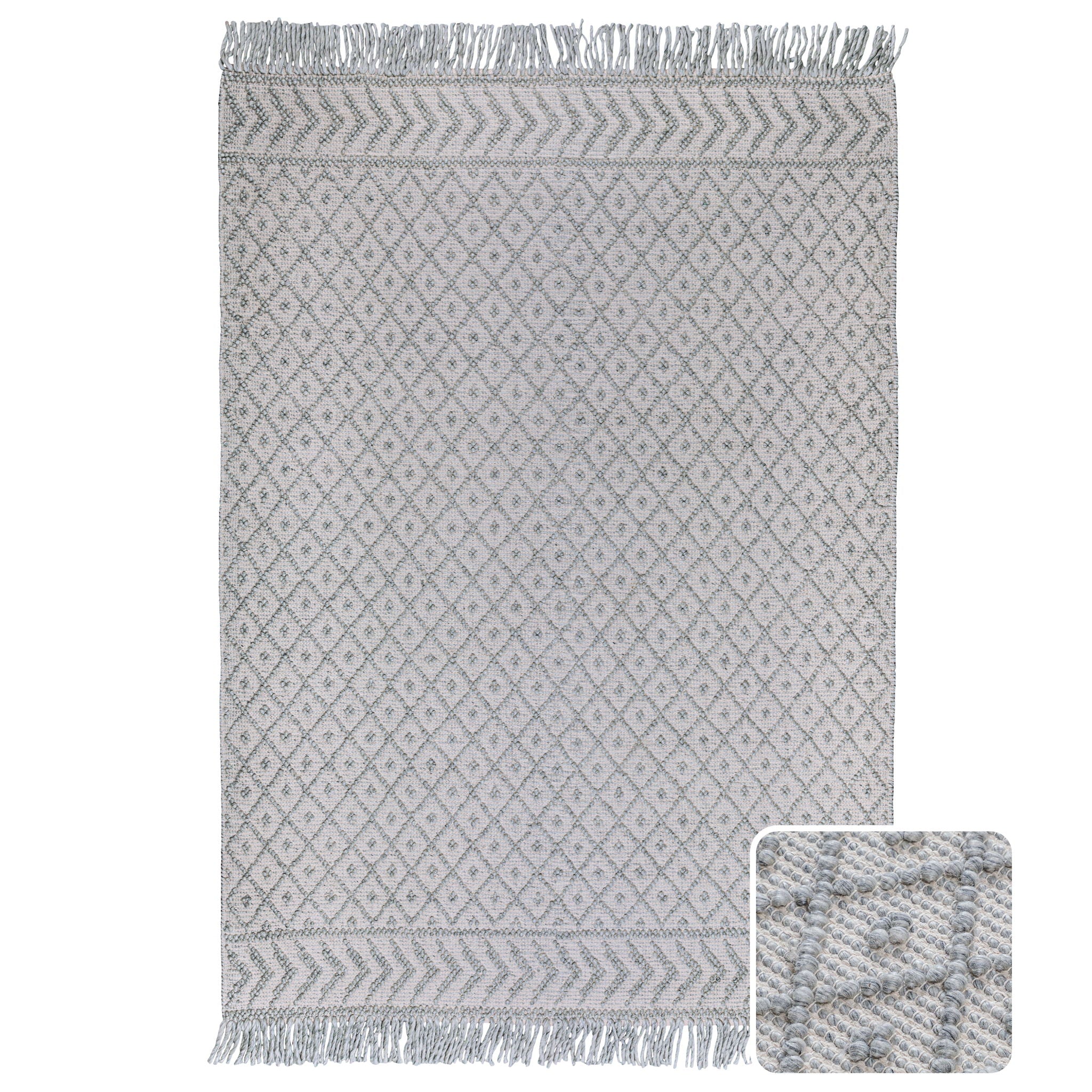Millow - 6' X 9' Area Rug - Silver