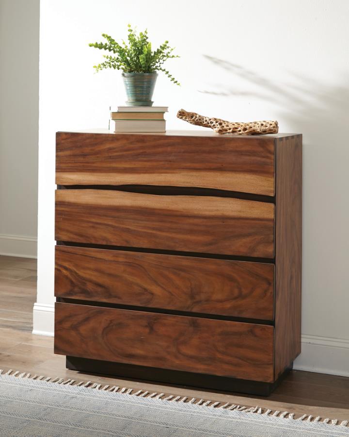 Coaster Fine Furniture Winslow - 4-Drawer Bedroom Chest - Smokey Walnut | Meri Furniture