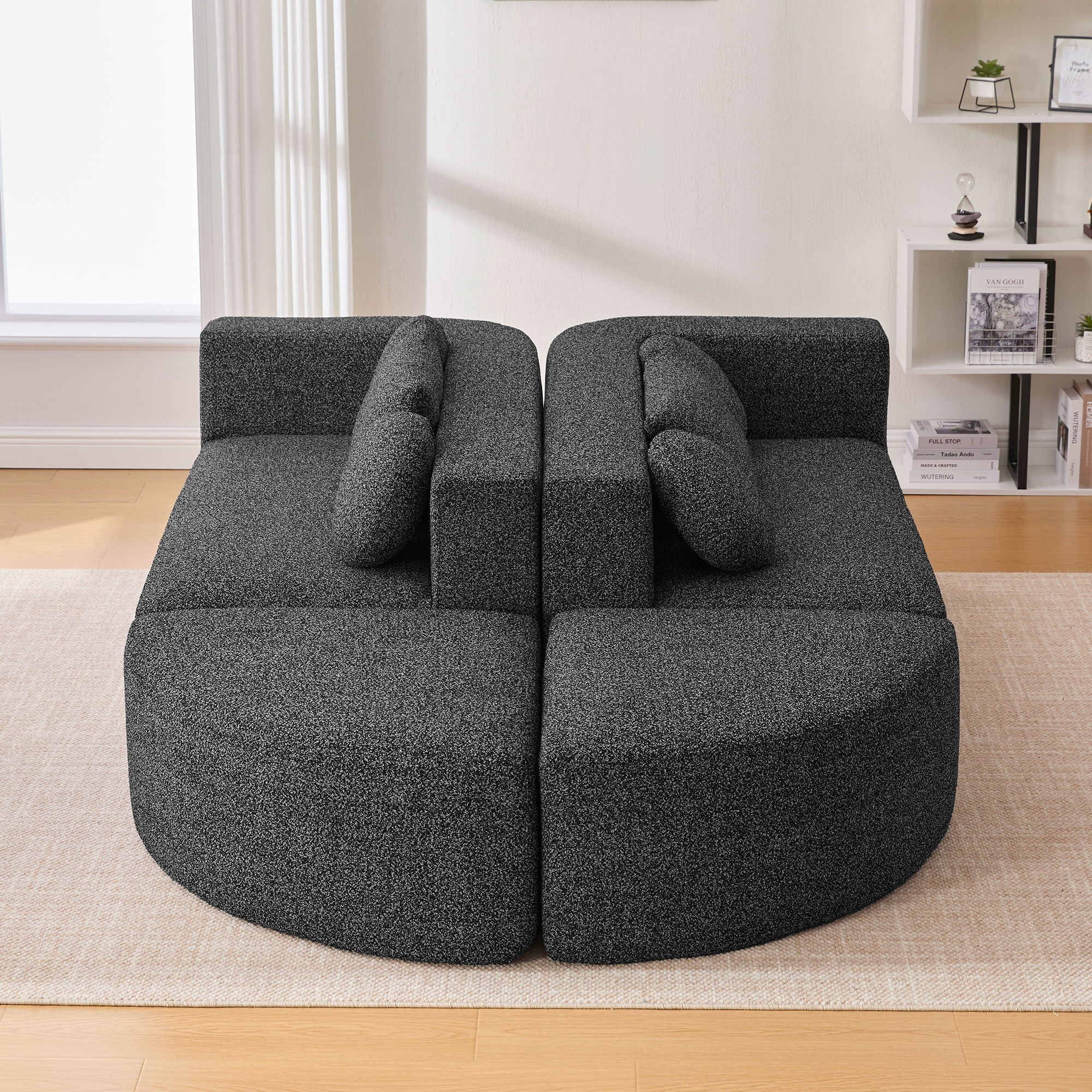 Boneless - Couch Modular Sectional Sofa With Deep Seating And Curved Design