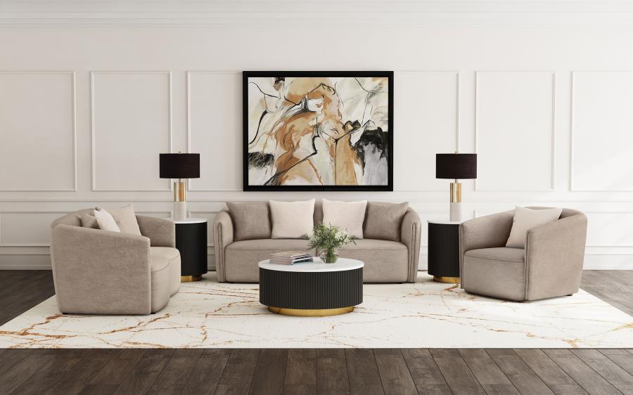 Coaster Fine Furniture Townsend - Chenille Upholstered Sofa Set | Meri Furniture