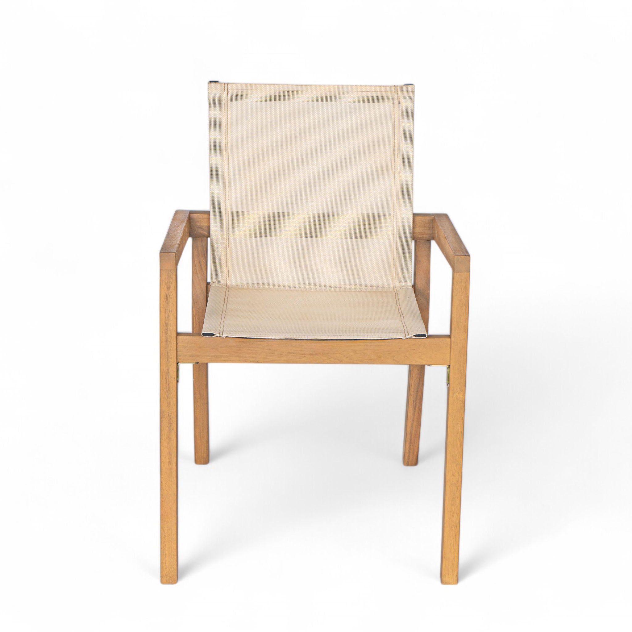 Belfast - Dining Chair With Acacia Wood Frame And Mesh Seating (Set of 2)