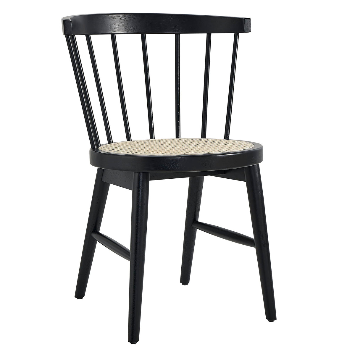 Lykke Curved Spindle Back Dining Chairs Set of 2 by Modway