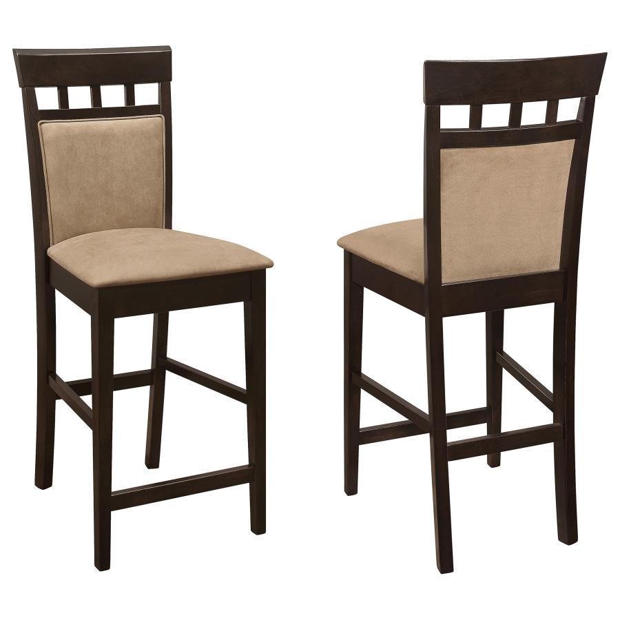Coaster Fine Furniture Gabriel - Closed Back Counter Chair (Set of 2) - Cappuccino | Meri Furniture