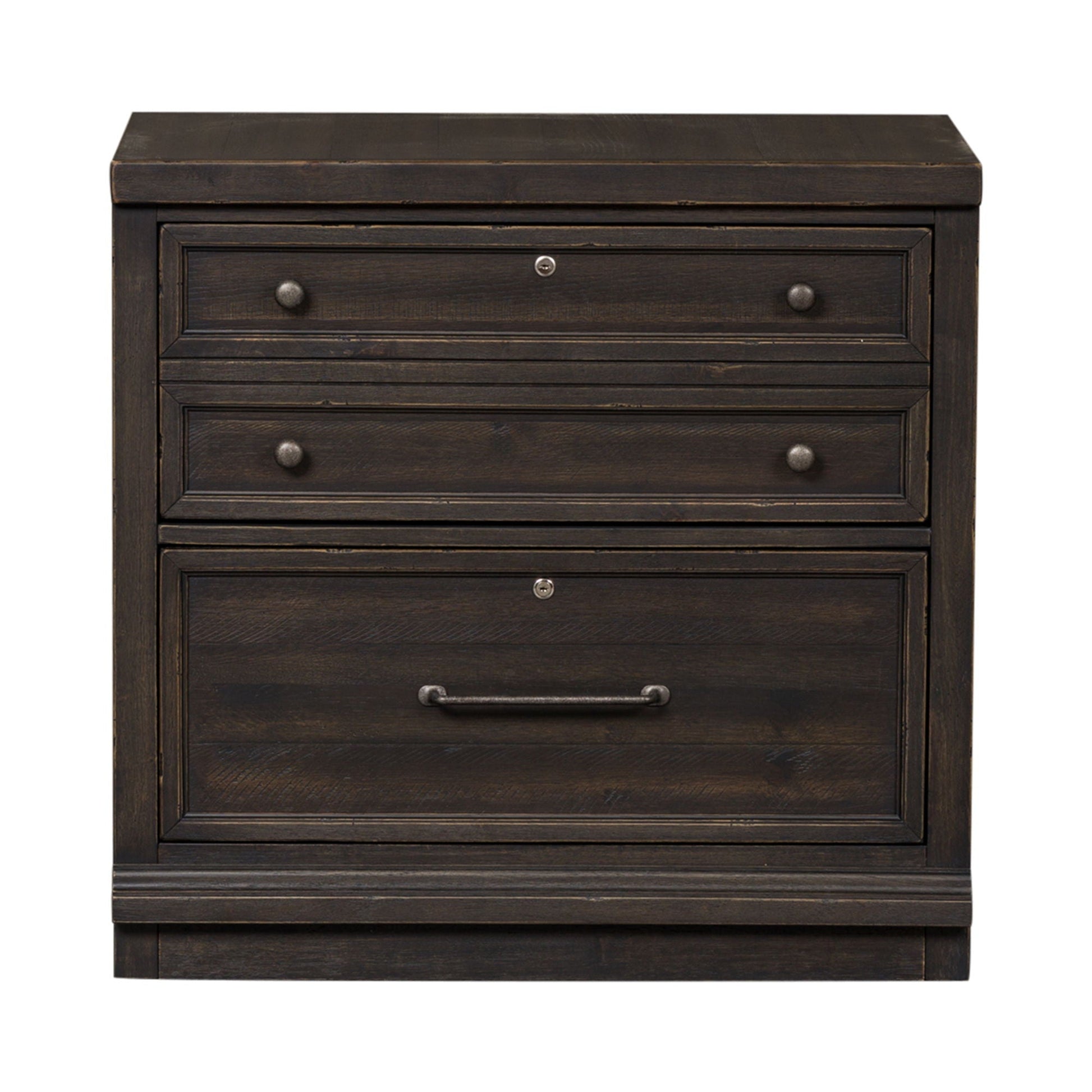 Liberty Furniture Harvest Home - Bunching Lateral File Cabinet - Chalkboard | Meri Furniture