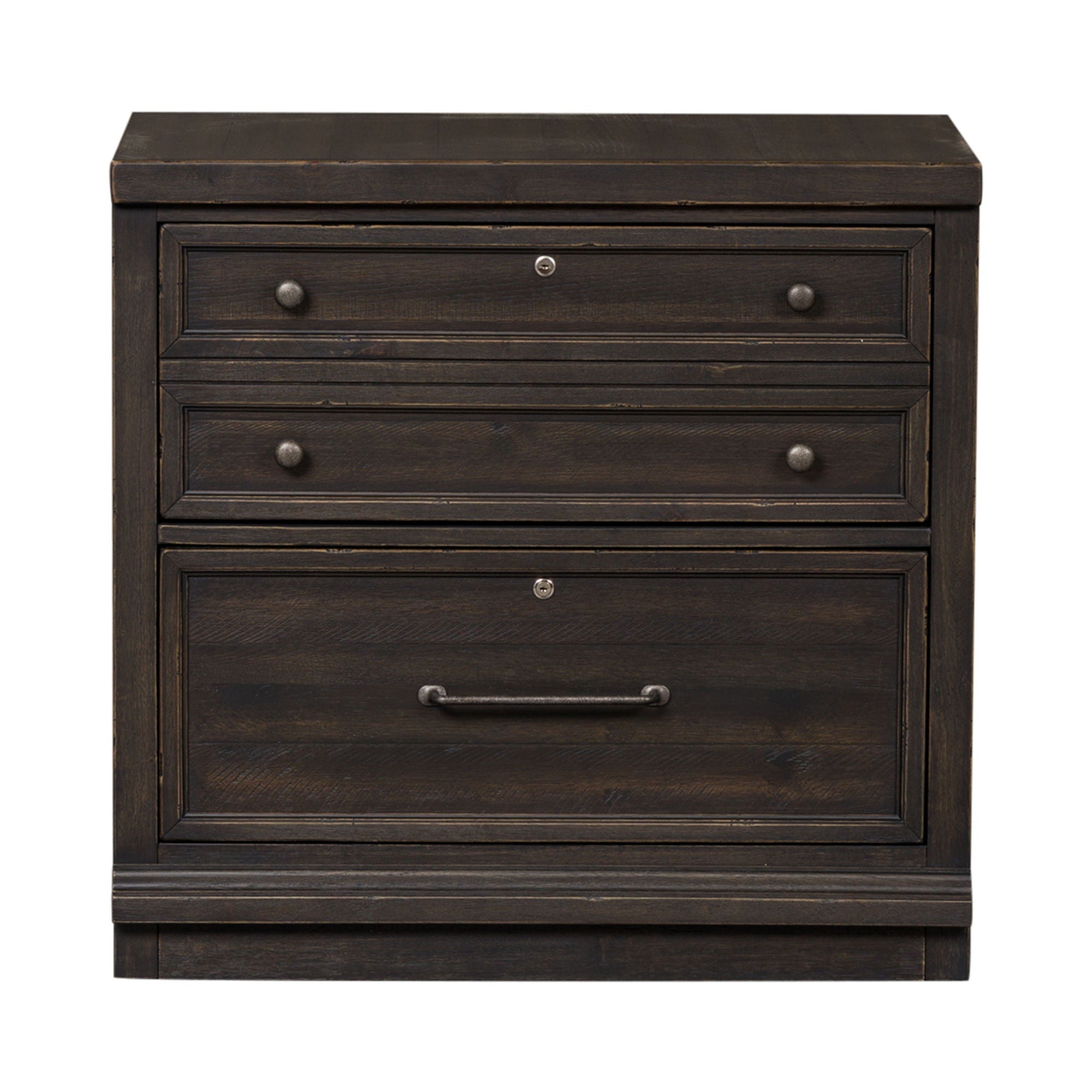 Liberty Furniture Harvest Home - Bunching Lateral File Cabinet - Chalkboard | Meri Furniture