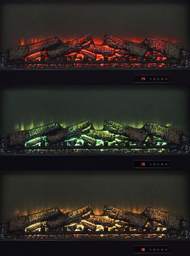 Havering - 71" TV Stand Fireplace Media Console - Dark Pine