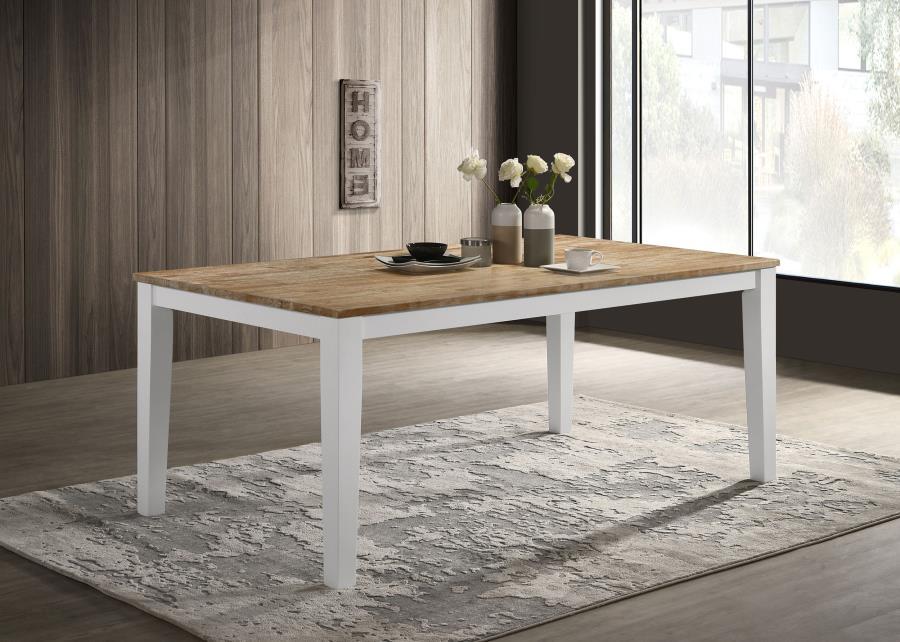 Coaster Fine Furniture Hollis - Rectangular Wood Dining Table - Brown | Meri Furniture