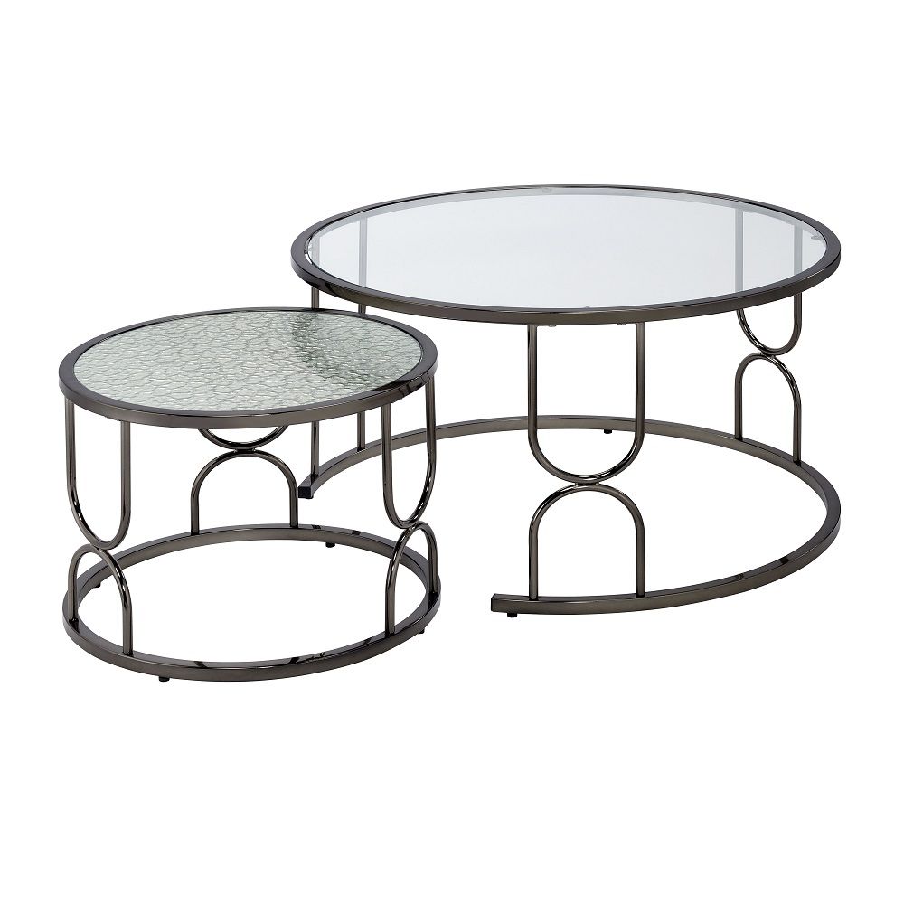 ACME Kaimi - Nesting Coffee Table Set - Black | Meri Furniture