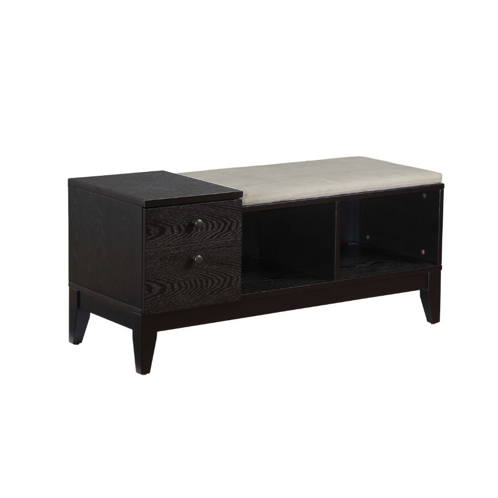 ACME Boyet - Bench - Fabric & Black | Meri Furniture