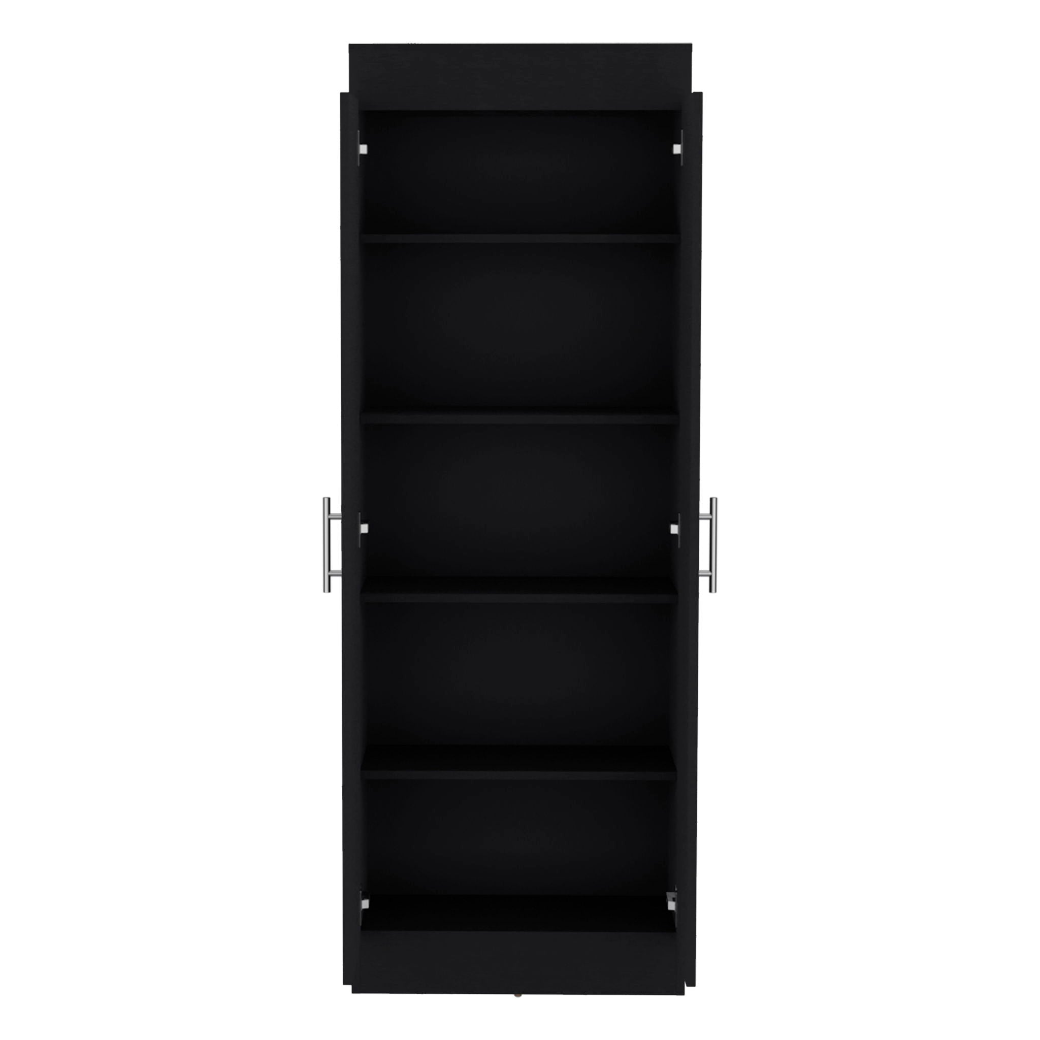 Clinton - Pantry Cabinet Kitchen Storage - Black