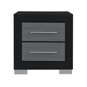 Elsa - 2 Toned Nightstand With Bar Handle And Spacious Drawers