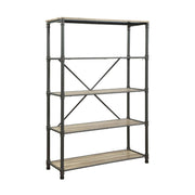 ACME The Itzel Bookcase is functionally designed to enhance your Decor. Organize your essentials with this unique, stylish bookcase. Different level contoured shelves and a versatile construction highlight this beautiful bookcase. Some Assembly Required.