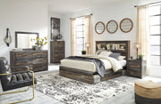 Signature Design by Ashley® Drystan - Dresser, Mirror, Bookcase Bed Set | Meri Furniture