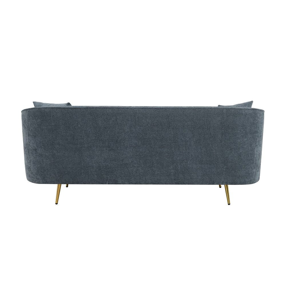Nakendra - Sofa With 2 Pillows - Cobalt Blue Chenille