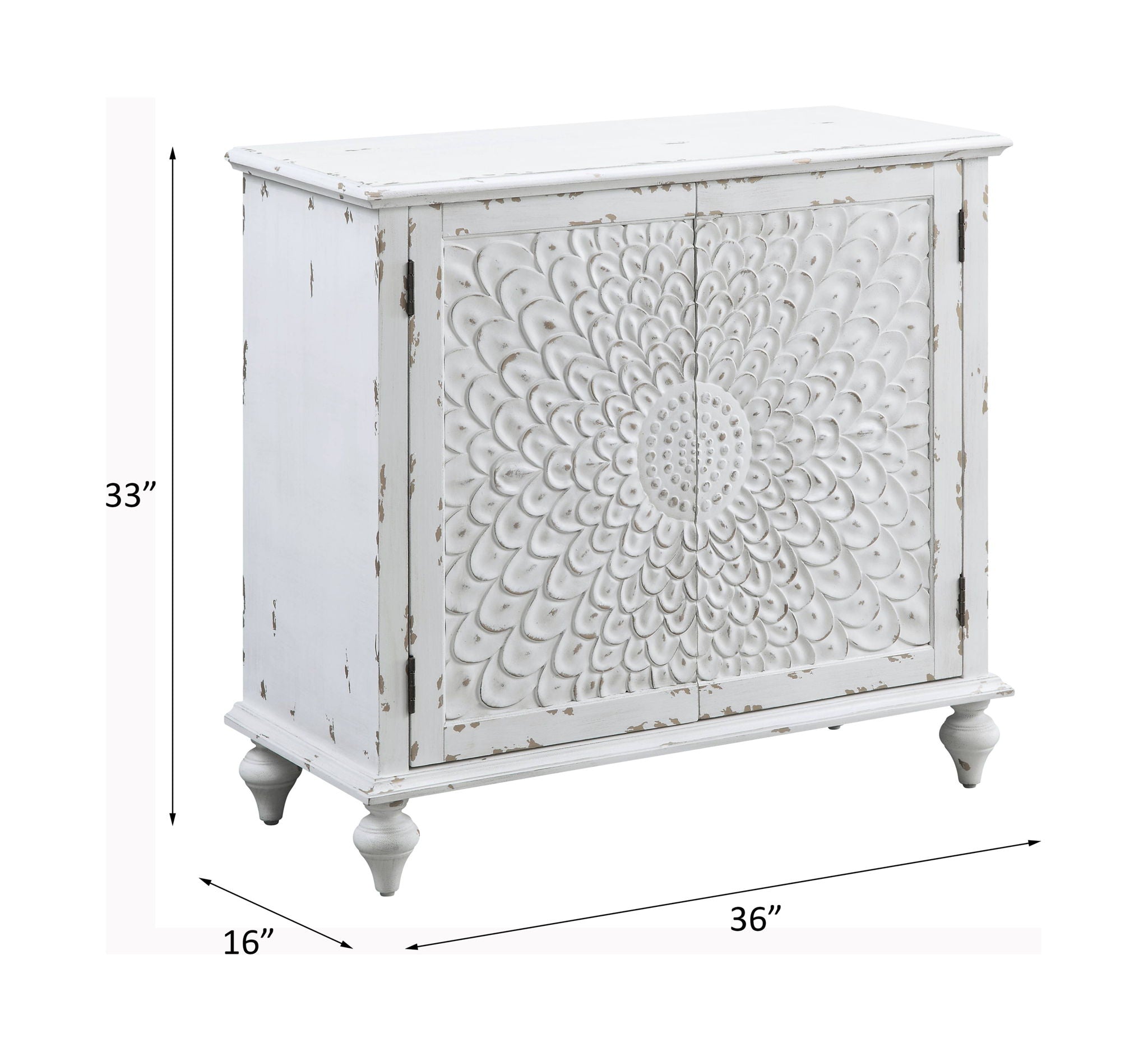 Daray - Console Cabinet - Antique White