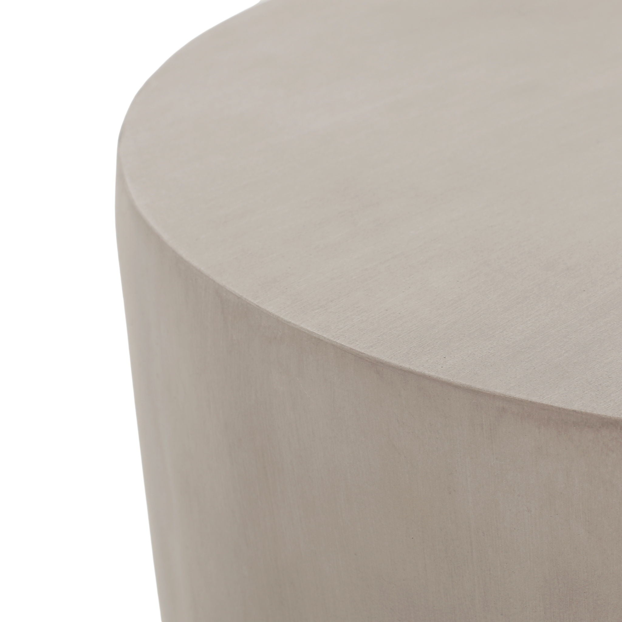 Outdoor Round With U Shape Side Table - Light Gray