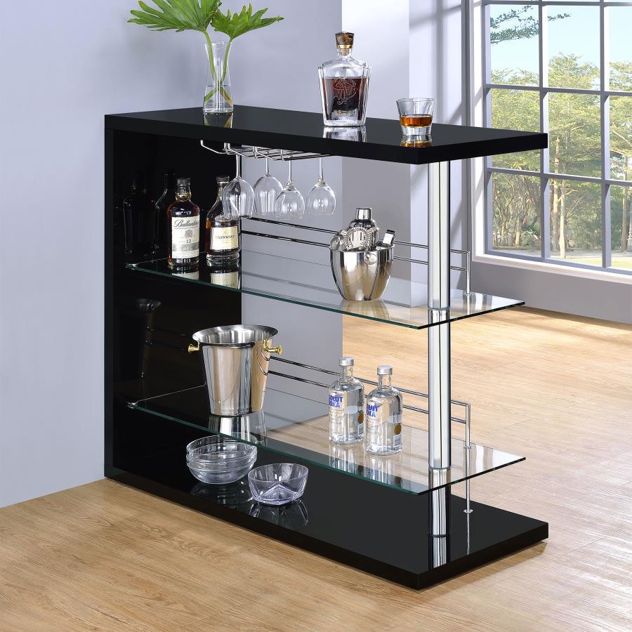 Coaster Fine Furniture Prescott - Rectangular 2-Shelf Bar Unit | Meri Furniture