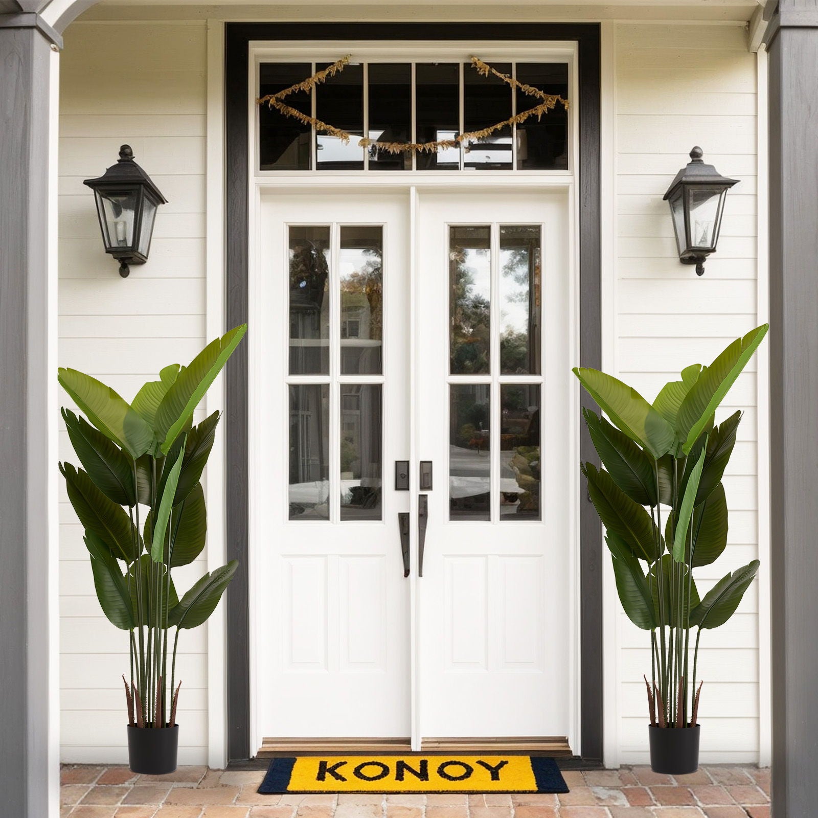 Artificial Plant For Indoor And Outdoor Decoration (Set of 2)